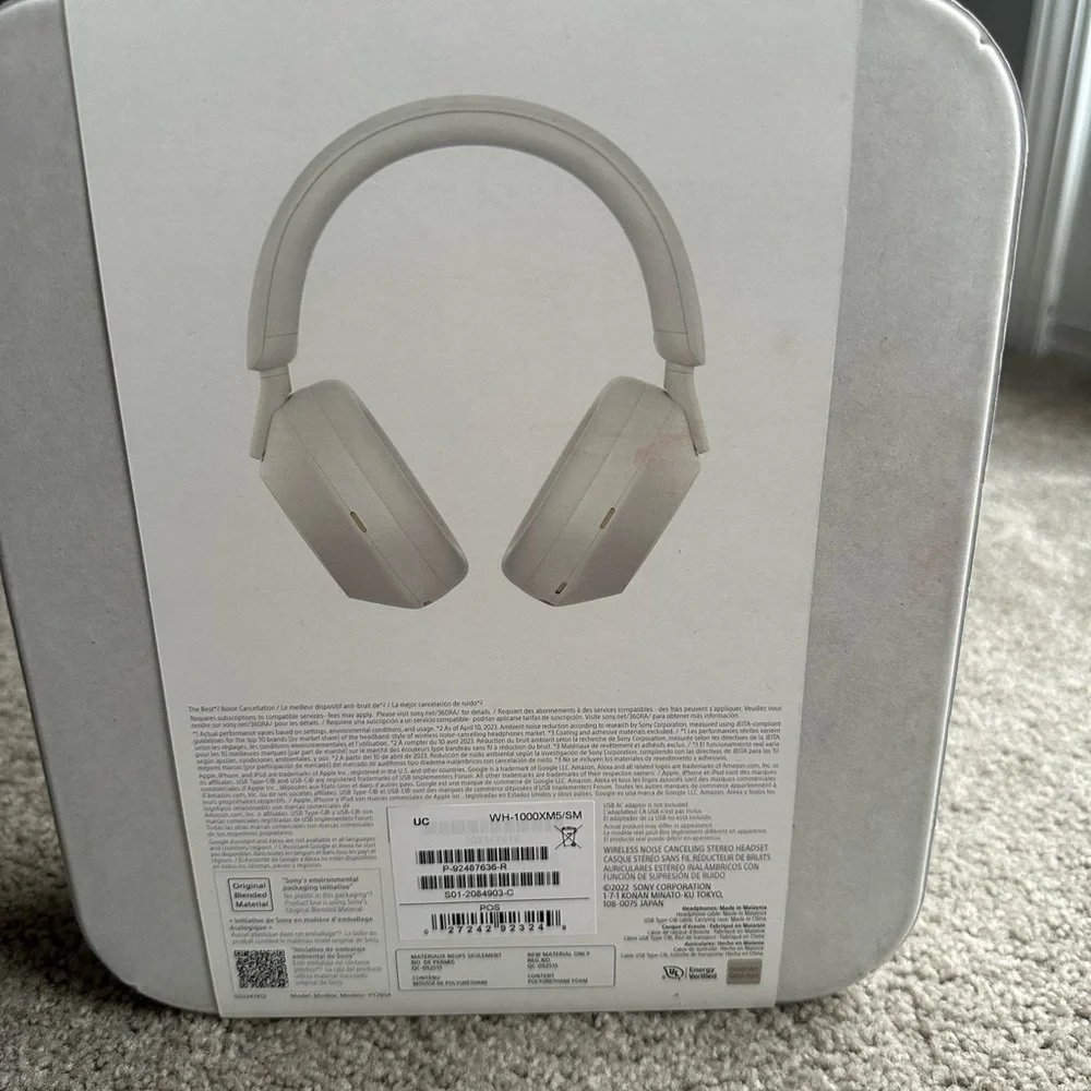 SONY‎ WH-1000XM5 HEADPHONES white